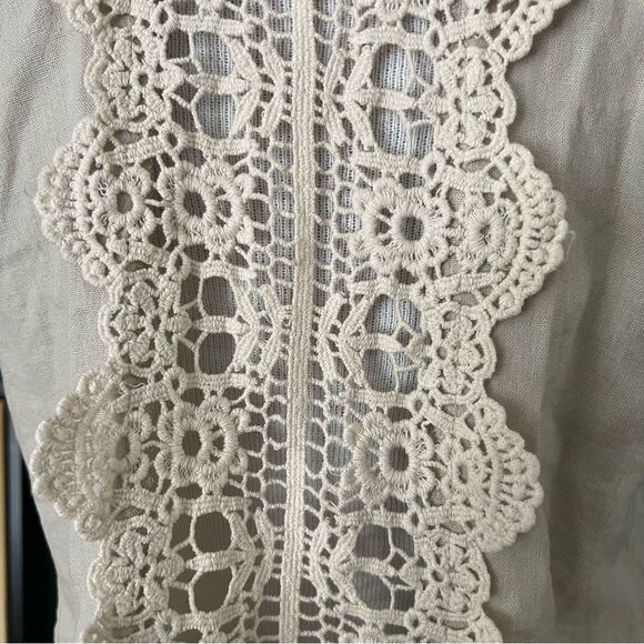 Maurices Linen Blend Vert, Cream/Tab with ivory lace women’s Sz M NEW 🏷 - Picture 5 of 13